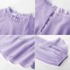 imageGRACE KARIN Girls Long Sleeve Dress Fall Spring Ruffle Swing Maxi High Low Formal Party Dress Size 512YPurple