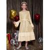 imageGRACE KARIN Girls Sequin Party Dress Formal Fancy Sparkle Birthday Graduation Long Sleeve Maxi Dress Size 512Gold