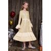 imageGRACE KARIN Girls Sequin Party Dress Formal Fancy Sparkle Birthday Graduation Long Sleeve Maxi Dress Size 512Gold