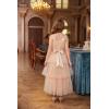 imageGRACE KARIN Girls Sequin Tulle Dress One Shoulder Formal Party Holiday Maxi Dress for Girl 614YRose Gold