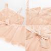 imageGRACE KARIN Girls Sequin Tulle Dress One Shoulder Formal Party Holiday Maxi Dress for Girl 614YRose Gold