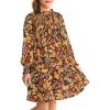 imageGRACE KARIN Girls Floral Long Sleeve Dresses Kid Mock Neck High Waist Casual Formal Elegant Fall Dress Size 514YBrown Flower