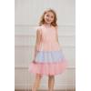 imageGRACE KARIN Girl Summer Birthday Party Dress Ruffle Tiered Tulle Princess Prom Dress Size 512Multicolor