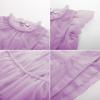 imageGRACE KARIN Girl Summer Birthday Party Dress Ruffle Tiered Tulle Princess Prom Dress Size 512Pink Purple