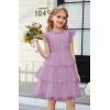 imageGRACE KARIN Girl Summer Birthday Party Dress Ruffle Tiered Tulle Princess Prom Dress Size 512Pink Purple