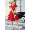 imageGRACE KARIN Girl Summer Birthday Party Dress Ruffle Tiered Tulle Princess Prom Dress Size 512Red