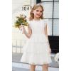 imageGRACE KARIN Girl Summer Birthday Party Dress Ruffle Tiered Tulle Princess Prom Dress Size 512White