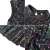 imageGRACE KARIN Girls Kid Sequin Party Dresses Mock Neck Sleeveless Sparkly Fancy Formal Dress Size 512 YearsBlack Multicolor