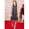 imageGRACE KARIN Girls Kid Sequin Party Dresses Mock Neck Sleeveless Sparkly Fancy Formal Dress Size 512 YearsBlack Multicolor