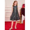 imageGRACE KARIN Girls Kid Sequin Party Dresses Mock Neck Sleeveless Sparkly Fancy Formal Dress Size 512 YearsBlack Multicolor