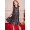 imageGRACE KARIN Girls Kid Sequin Party Dresses Mock Neck Sleeveless Sparkly Fancy Formal Dress Size 512 YearsBlack Multicolor