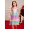 imageGRACE KARIN Girls Kid Sequin Party Dresses Mock Neck Sleeveless Sparkly Fancy Formal Dress Size 512 YearsRainbow