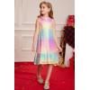 imageGRACE KARIN Girls Kid Sequin Party Dresses Mock Neck Sleeveless Sparkly Fancy Formal Dress Size 512 YearsRainbow