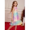 imageGRACE KARIN Girls Kid Sequin Party Dresses Mock Neck Sleeveless Sparkly Fancy Formal Dress Size 512 YearsRainbow