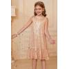 imageGRACE KARIN Girls Kid Sequin Party Dresses Mock Neck Sleeveless Sparkly Fancy Formal Dress Size 512 YearsRose Gold