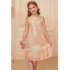 imageGRACE KARIN Girls Kid Sequin Party Dresses Mock Neck Sleeveless Sparkly Fancy Formal Dress Size 512 YearsRose Gold