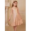 imageGRACE KARIN Girls Kid Sequin Party Dresses Mock Neck Sleeveless Sparkly Fancy Formal Dress Size 512 YearsRose Gold