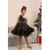 imageGRACE KARIN Girls Sequin Dress One Shoulder Wedding Party Gown with Hair Bow 512YBlack