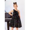 imageGRACE KARIN Girls Sequin Dress One Shoulder Wedding Party Gown with Hair Bow 512YMulticolor