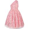 imageGRACE KARIN Girls Sequin Dress One Shoulder Wedding Party Gown with Hair Bow 512YPink