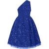 imageGRACE KARIN Girls Sequin Dress One Shoulder Wedding Party Gown with Hair Bow 512YRoyal Blue