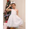 imageGRACE KARIN Girls Sequin Dress One Shoulder Wedding Party Gown with Hair Bow 512YSilver