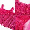 imageGRACE KARIN Girls Sequin Dresses Kids Off Shoulder Long Formal Prom Dance Sparkly Maxi Dress Size 512Hot Pink