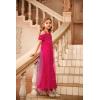 imageGRACE KARIN Girls Sequin Dresses Kids Off Shoulder Long Formal Prom Dance Sparkly Maxi Dress Size 512Hot Pink