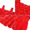 imageGRACE KARIN Girls Sequin Dresses Kids Off Shoulder Long Formal Prom Dance Sparkly Maxi Dress Size 512Red