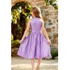 imageGRACE KARIN Girls Sequin Party Dress Cute Girls Formal Princess Midi Dress for Wedding 614YPurple Multicoloured