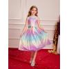 imageGRACE KARIN Girls Sequin Party Dress Cute Girls Formal Princess Midi Dress for Wedding 614YRainbow Color