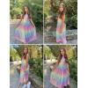 imageGRACE KARIN Girls Sequin Party Dress Cute Girls Formal Princess Midi Dress for Wedding 614YRainbow Color