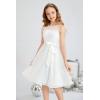 imageGRACE KARIN Girls Sequin Party Dress Formal Wedding Birthday Midi Sleeveless Dress 512YColorful on White