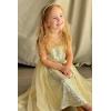 imageGRACE KARIN Girls Sequin Party Dress Formal Wedding Birthday Midi Sleeveless Dress 512YLight Gold