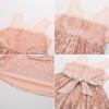 imageGRACE KARIN Girls Sequin Party Dress Formal Wedding Birthday Midi Sleeveless Dress 512YRose Gold