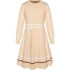 imageGRACE KARIN Girls Sweater Dress Fall Winter Long Sleeve Knit Casual Formal Contrasting Dresses for Girls Size 512Apricot