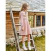 imageGRACE KARIN Girl Long Sleeve Sweater Dress Knit Casual Fall Winter Dresses for Girls 512 Button FrontPink