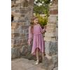 imageGRACE KARIN Girls Long Sleeve Dress Ruffle High Low Hem Fall Winter Chiffon Dress Size 512Pink