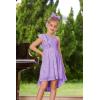 imageGRACE KARIN Girls One Shoulder Sequin Dress High Low Party Dress for 514YLight Purple