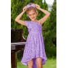 imageGRACE KARIN Girls One Shoulder Sequin Dress High Low Party Dress for 514YLight Purple