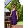 imageGRACE KARIN Girls One Shoulder Sequin Dress High Low Party Dress for 514YPurple