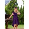 imageGRACE KARIN Girls One Shoulder Sequin Dress High Low Party Dress for 514YPurple