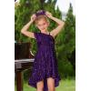 imageGRACE KARIN Girls One Shoulder Sequin Dress High Low Party Dress for 514YPurple