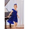 imageGRACE KARIN Girls One Shoulder Sequin Dress High Low Party Dress for 514YRoyal Blue