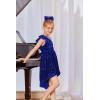 imageGRACE KARIN Girls One Shoulder Sequin Dress High Low Party Dress for 514YRoyal Blue