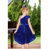 imageGRACE KARIN Girls One Shoulder Sequin Dress High Low Party Dress for 514YRoyal Blue