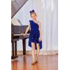 imageGRACE KARIN Girls One Shoulder Sequin Dress High Low Party Dress for 514YRoyal Blue