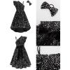 imageGRACE KARIN Girls One Shoulder Sequin Dress High Low Party Dress for 514YSilver