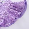 imageGRACE KARIN Girls Party Dress Sequin Formal Fancy Birthday Dress for Girls Prom Ruffle Midi Dress 514YearsLight Purple