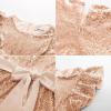 imageGRACE KARIN Girls Party Dress Sequin Formal Fancy Birthday Dress for Girls Prom Ruffle Midi Dress 514YearsRose Gold